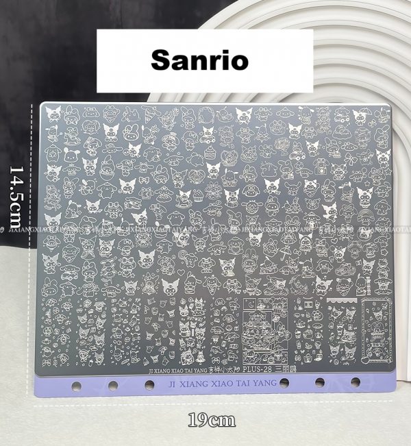 Sanrio nail stamping plate Sanrio nail stamping plate