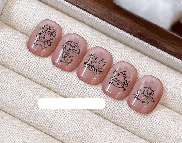 Marie nail stamping plate