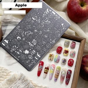 apple nail stamping plate