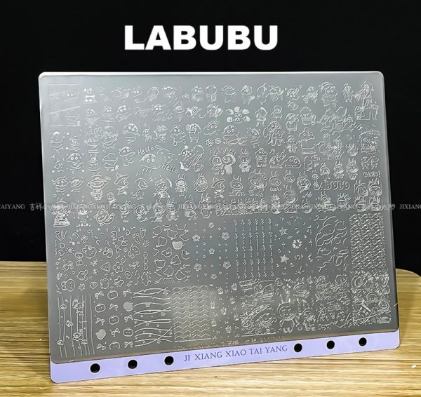 Labubu nail stamping plate