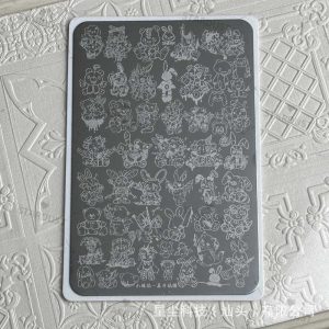 Doll nail stamping plate