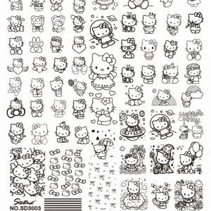 HELLOKITTY nail stamping plate