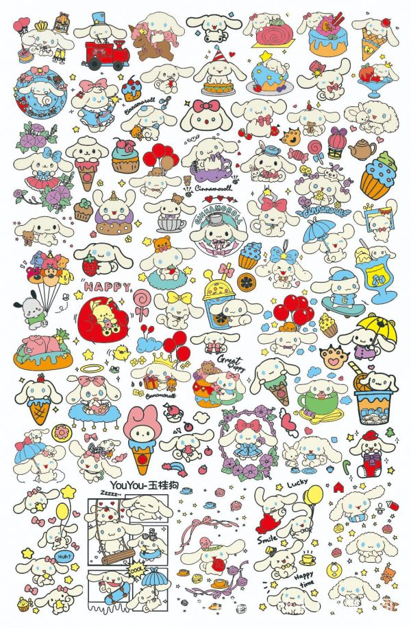 Cinnamoroll nail stamping plate Cinnamoroll nail stamping plate