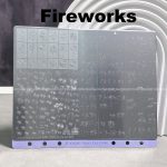 Fireworks nail stamping plate