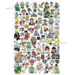 One Piece nail stamping plate