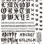 Gothic nail stamping plate