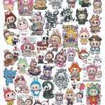 LABUBU nail stamping plate