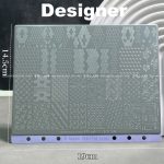 Designer nail stamping plate