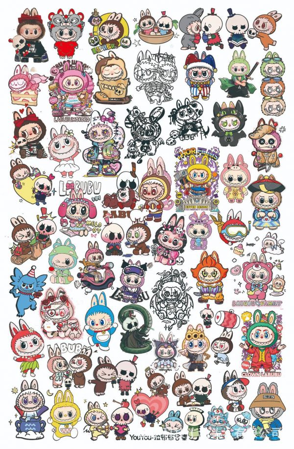 LABUBU nail stamping plate