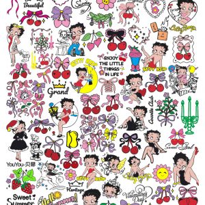 Betty Boop nail stamping plate
