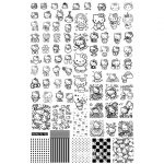 Hellokitty nail stamping plate