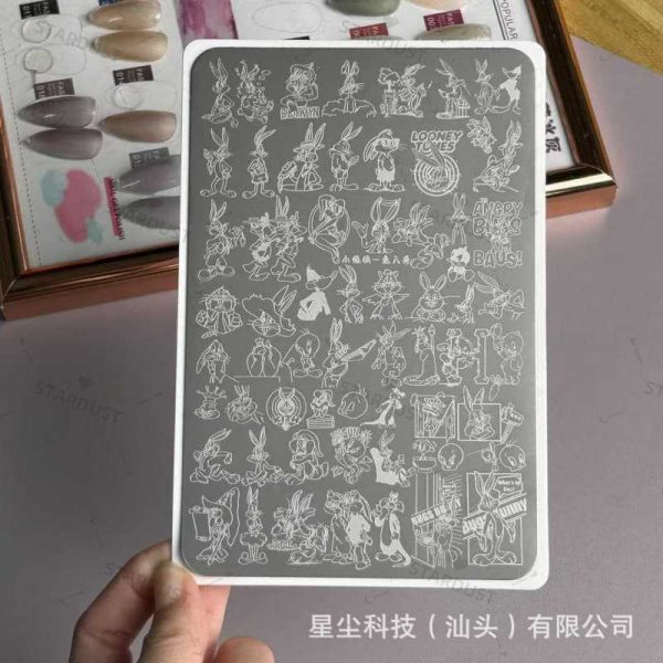 Bugs Bunny nail stamping plate Bugs Bunny nail stamping plate