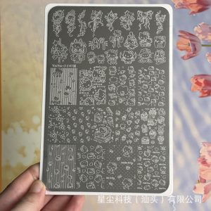 hellokitty nail stamping plate