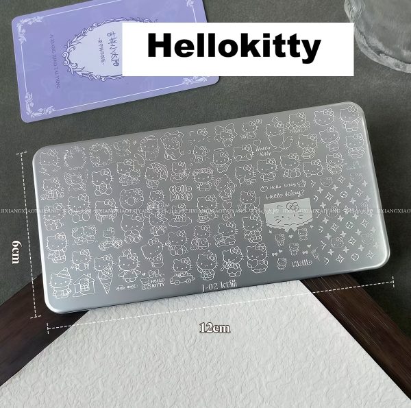 hellokitty nail stamping plate