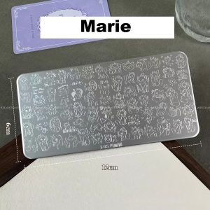 Marie nail stamping plate