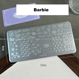 Barbie nail stamping plate