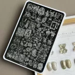 Alice In wonderland nail stamping plate