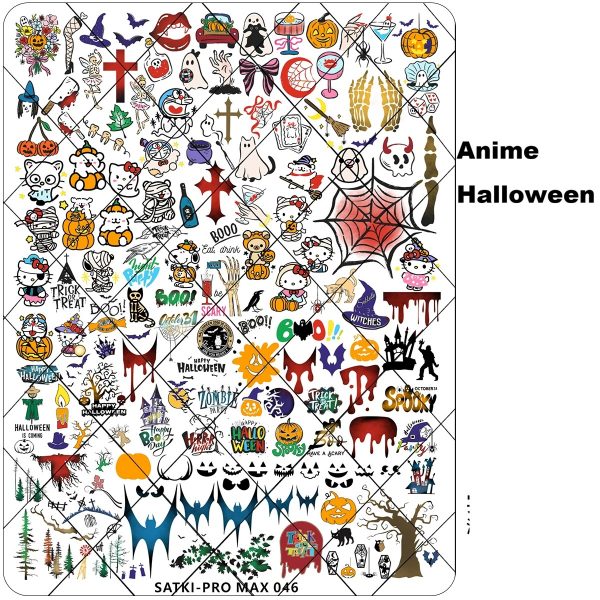Anime halloween nail stampingplate Anime halloween nail stampingplate