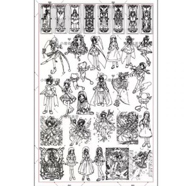 Cardcaptor Sakura nail stamping plate (4)