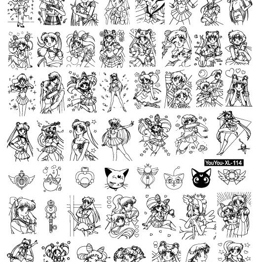 Cardcaptor Sakura nail stampingplate
