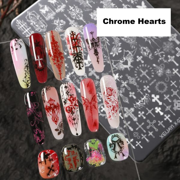 Chrome Hearts nail stamping plate