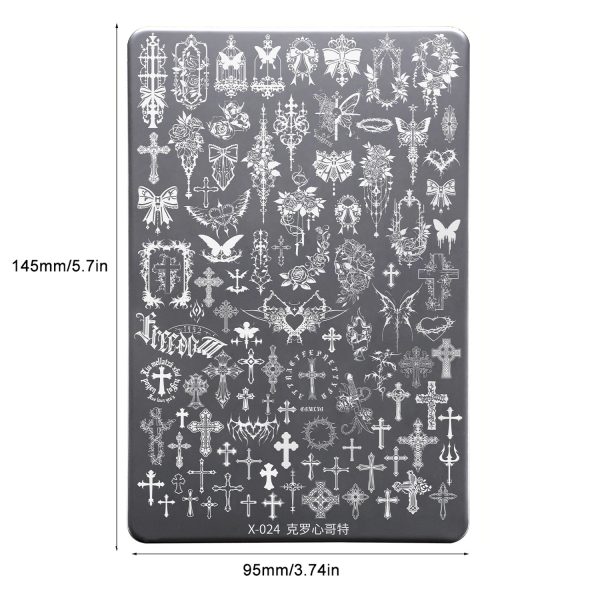 Chrome Hearts nail stamping plate (2) Chrome Hearts nail stamping plate