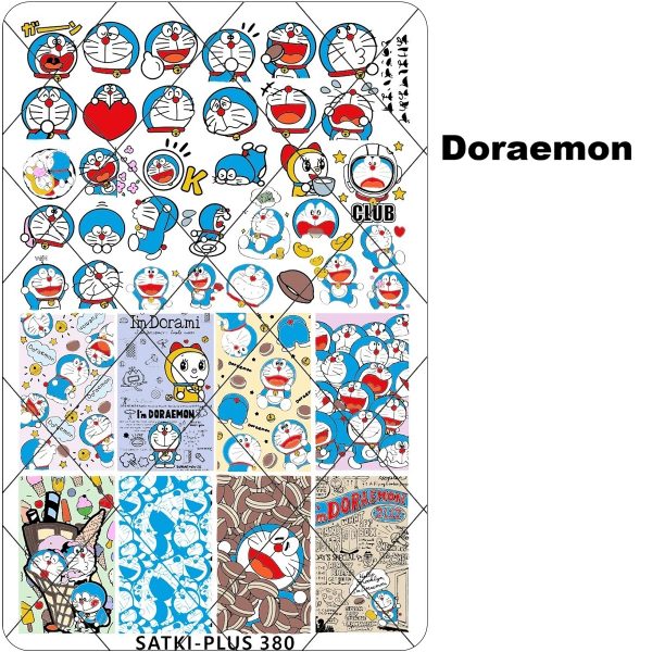 Doraemon nail stamping plate 380