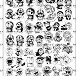 Doraemon nail stamping plate (4)