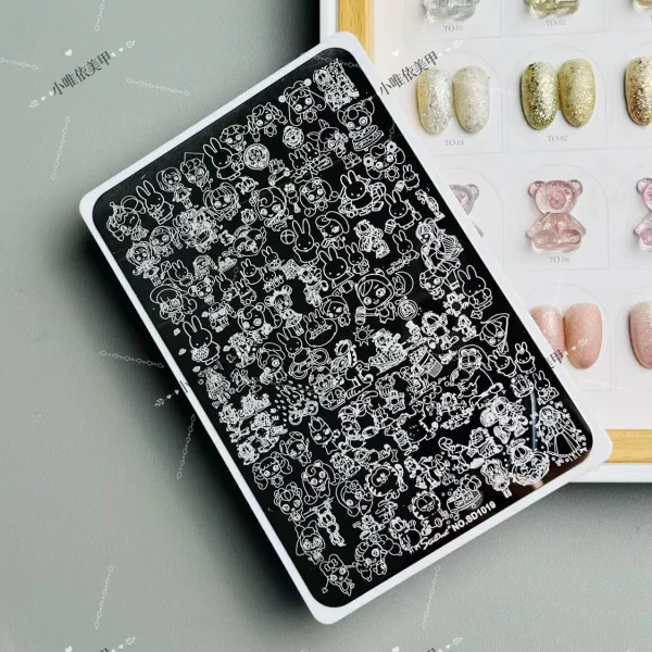 Miffy nail stamping plat