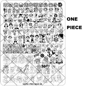 ONE PIECE nail stamping plate
