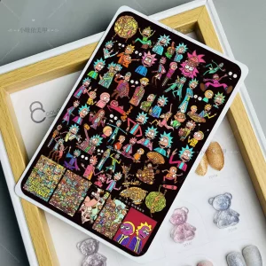 Rick and Morty nail stamping plate