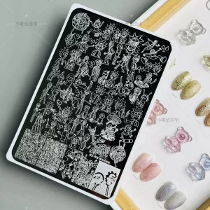 Rick and Morty nail stamping plate