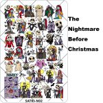 The Nightmare Before Christmas nail stamping plate The Nightmare Before Christmas nail stamping plate