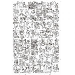 Tom and jerry nail stamping plate (1)