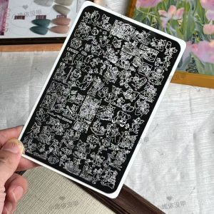 Tom and jerry nail stamping plate (2)