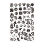 Evil Eye nail stamping plate