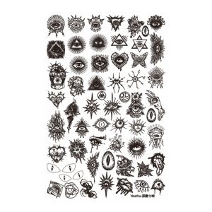 Evil Eye nail stamping plate
