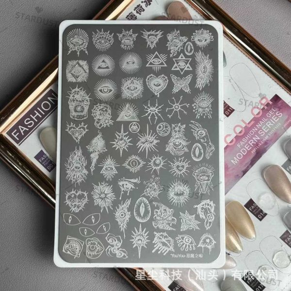 Evil Eye nail stamping plate