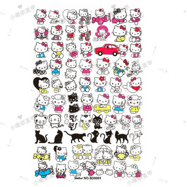 hellokitty nail stamping plate (2)