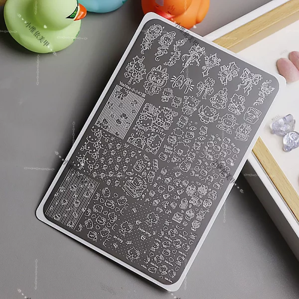 hellokitty nail stamping plate