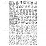 hellokitty nail stamping plate