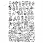 labubu nail stamping plate