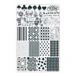 playing card nail stamping plate