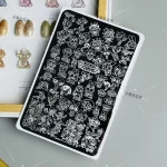 power puff girl nail stamping plate