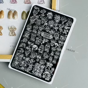 power puff girl nail stamping plate