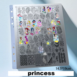 Disney princess nail stamping plate