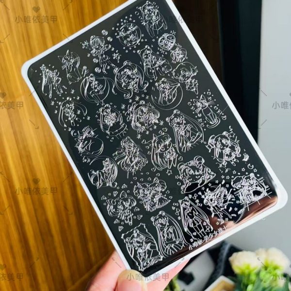 sailormoon nail stampingplate (