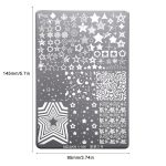 star and moon nail stamping plate (6)