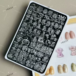 super mario nail stamping plate