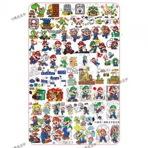 super mario nail stamping plate